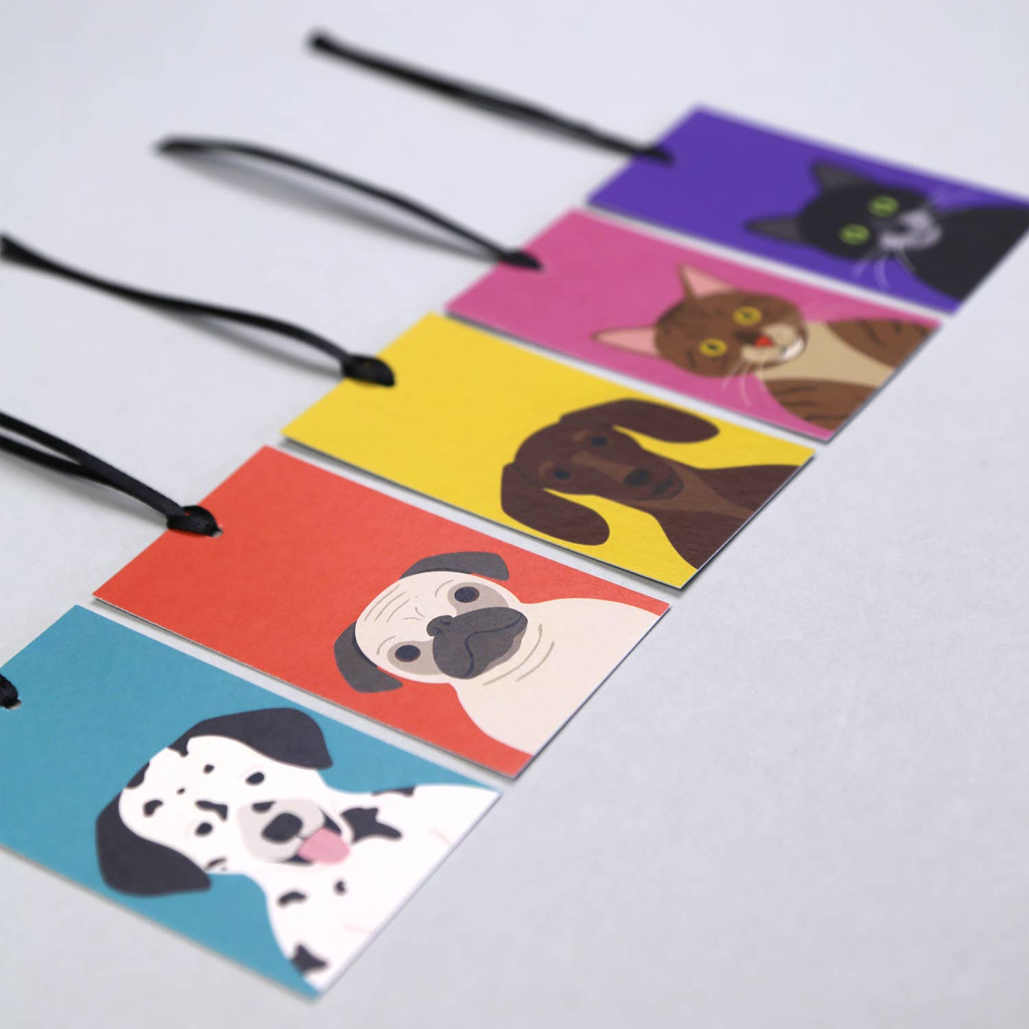 Kunst an Papier - Wholesale Gift Tag - 5 x Gitte Cats & Dogs gift tags1