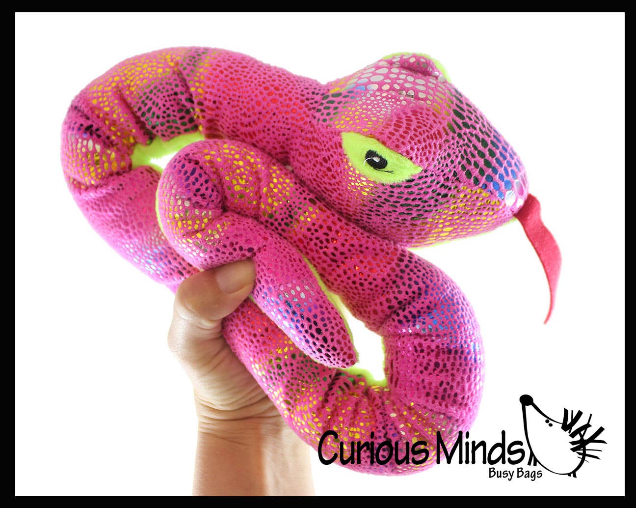 Curious Minds Toys - Venta al por mayor Peluche - Niños y bebés - 1 serpiente de peluche, 33 pulgadas, brillante, brillante, brillante, material10