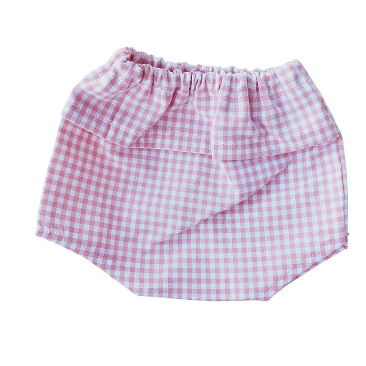 Vichy Pink Strapless Beach Combi for wholesale by Maman Poule et Papa Coq