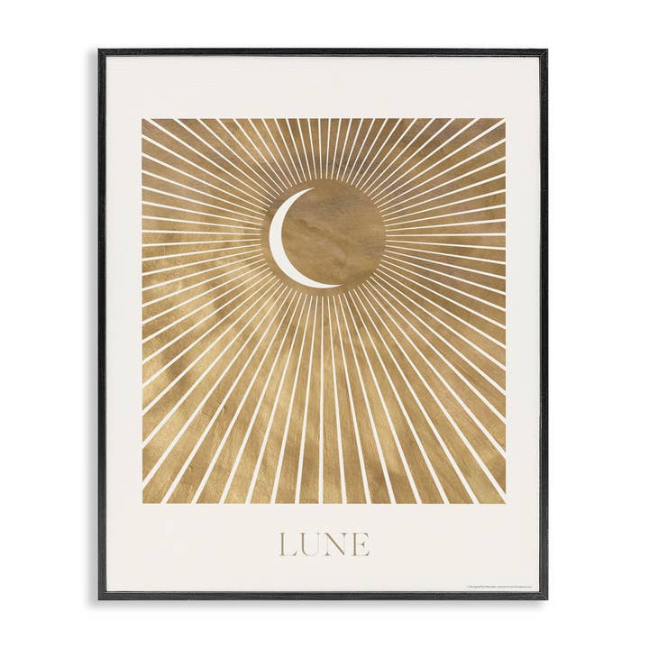 Lune Boho Moon Framed Art for wholesale by Stupell Industries