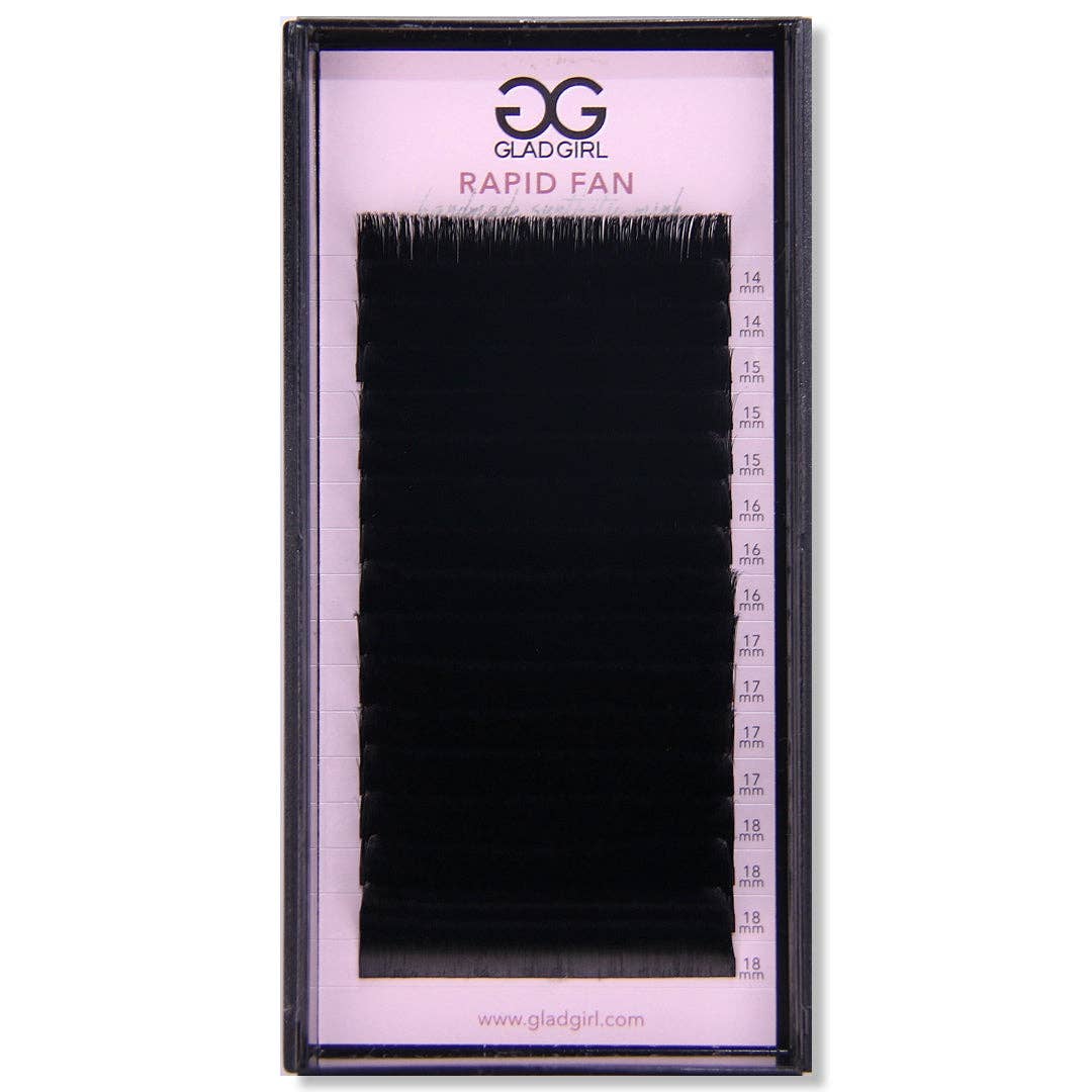 GladGirl - Wholesale False/Fake Eyelashes - Rapid Fan Mixed Length Lashes - Volume - 16 Row0