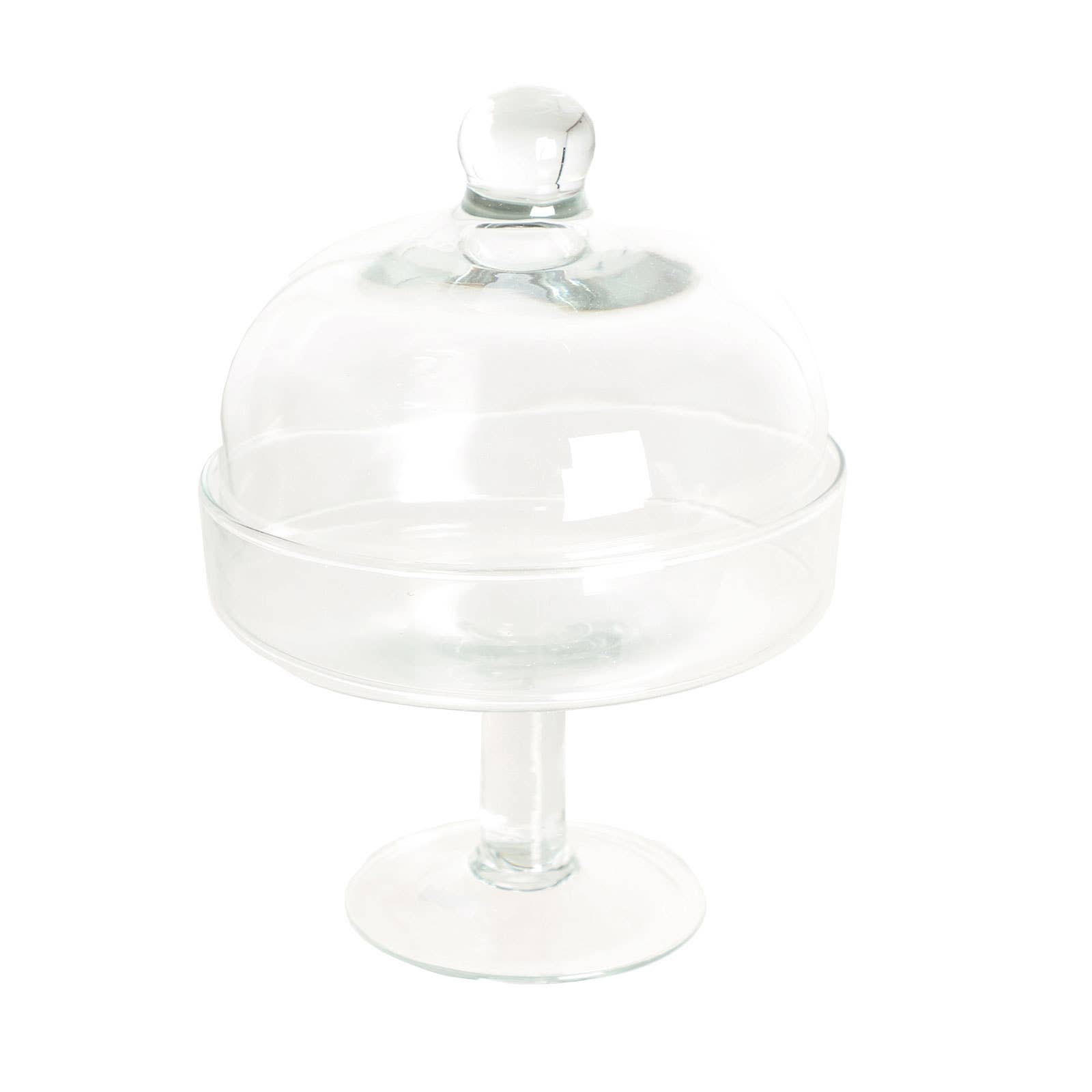B&B - Wholesale Cake Stand - Transparent Glass Cake Stand 23X23X30cm0