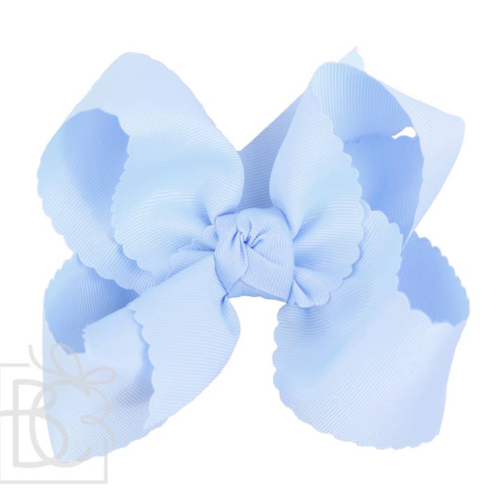 Beyond Creations, LLC - Wholesale Hair Bow - Kids - SCALLOPED EDGE BOW