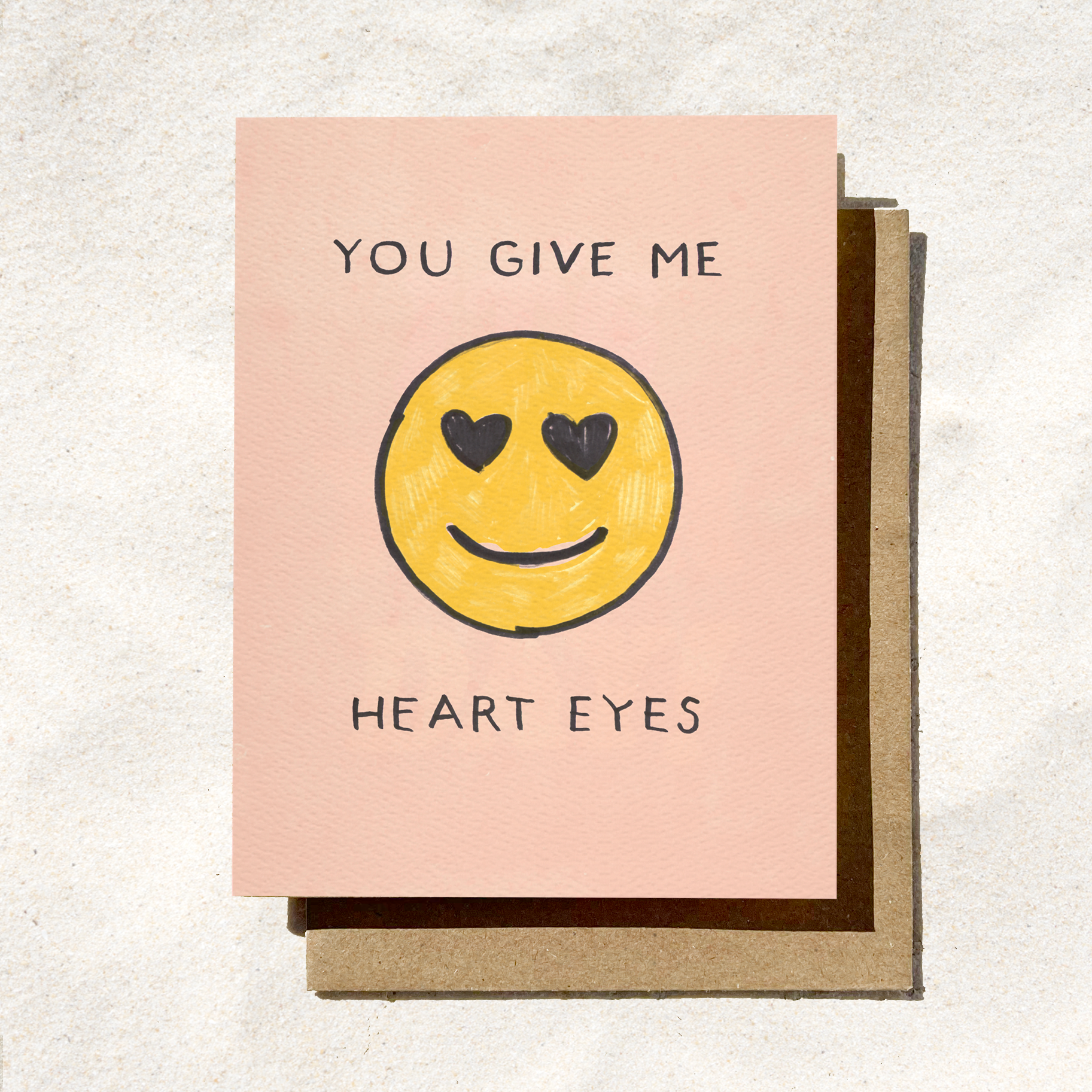 Daydream Prints - Vendita all'ingrosso Biglietti d'amore - Carta You Give Me Heart Eyes | Carta Emoji | Carta d'amore5