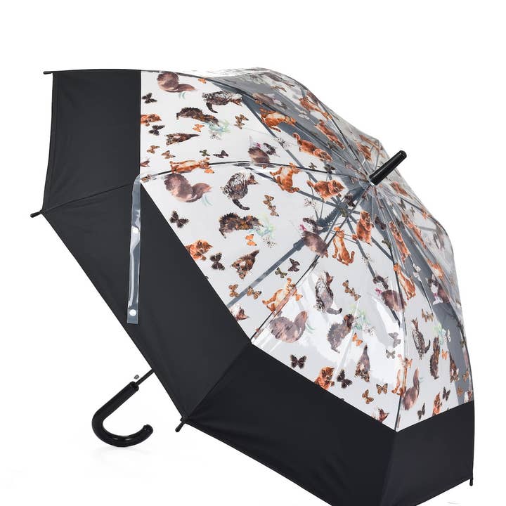 Funkyrel® Atzbranding Limited – wholesale Umbrella – Women's – Rano – Forest Friends Dome Umbrella8