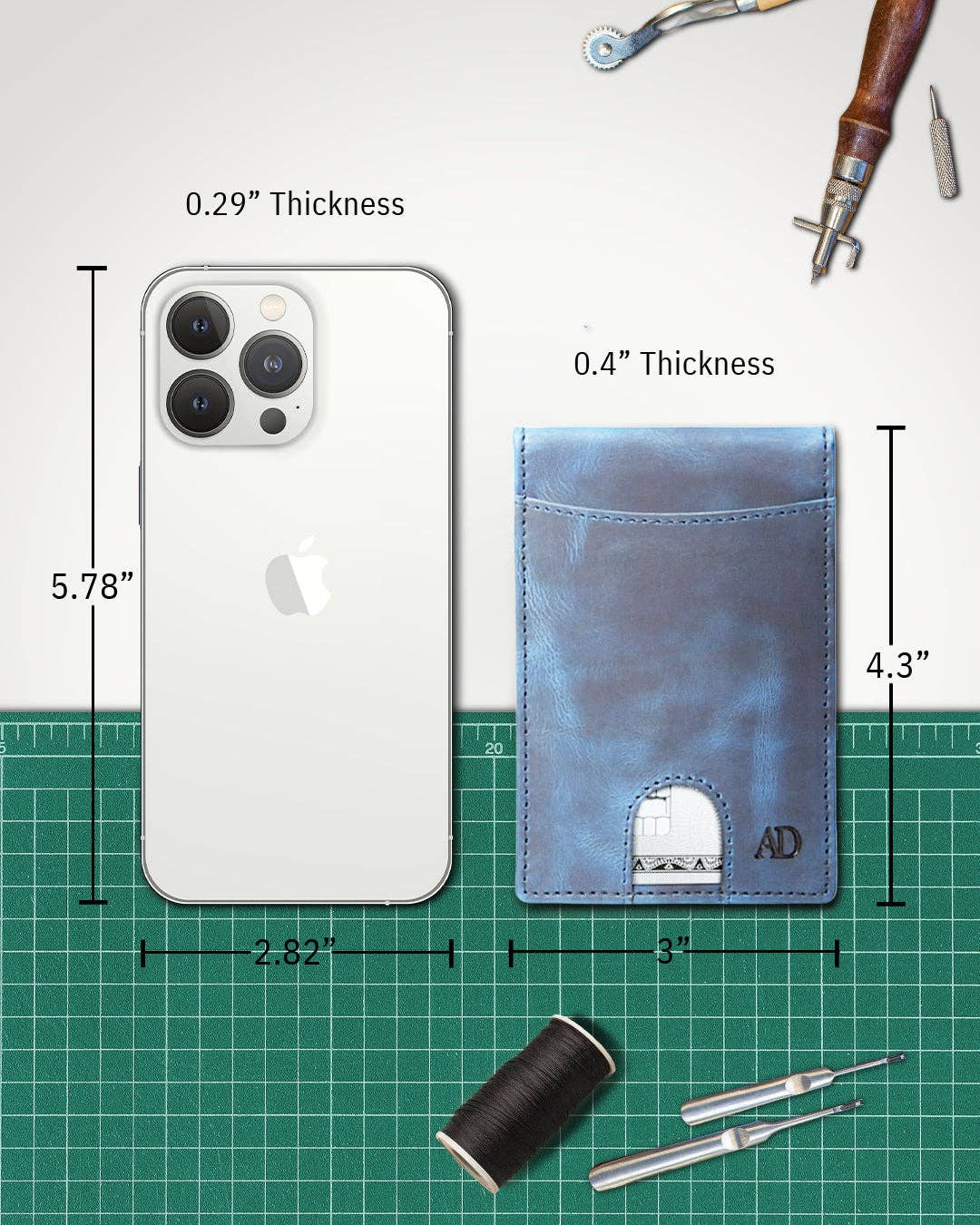 Access Denied Accessories - Wholesale Wallet - Men’s - Real Leather Wallets For Men Money Clip Bifold Wallet RFID34