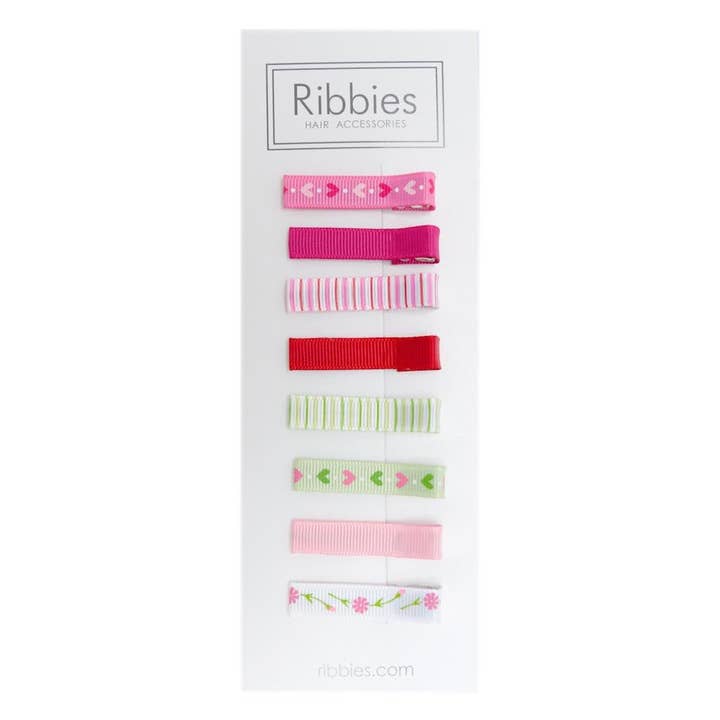 Juego de 8 pinzas para el cabello - Molly para venta al por mayor de Ribbies