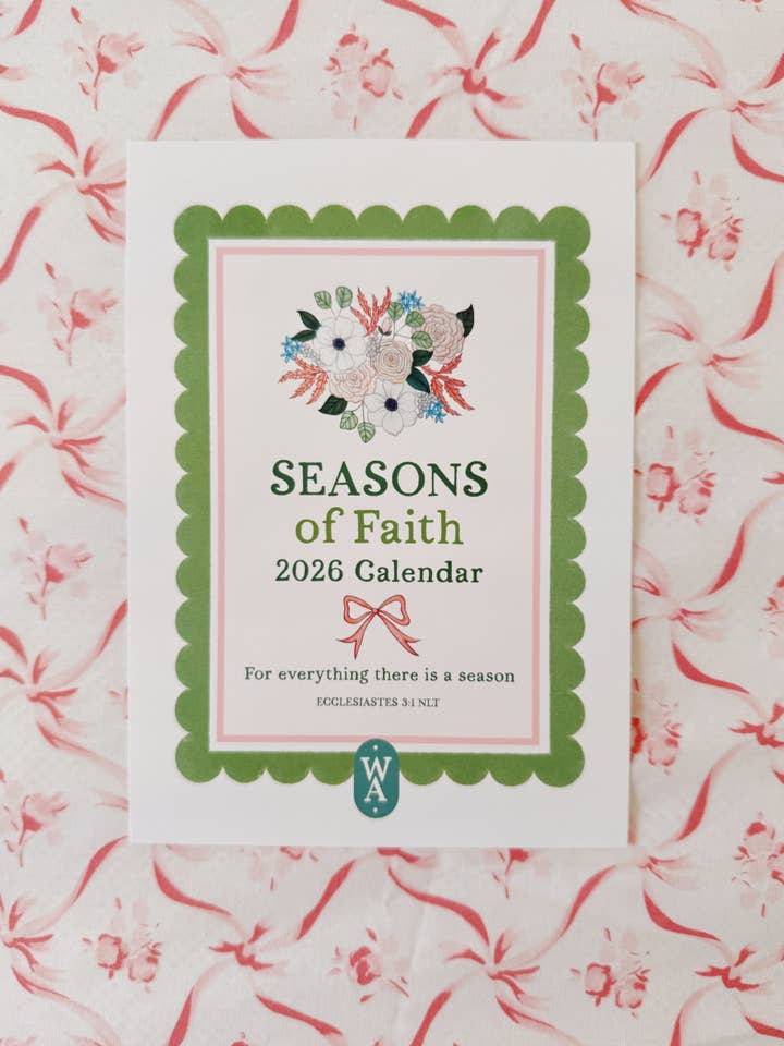 2026 Seasons of Faith Calendar for wholesale by Winnefred Austin