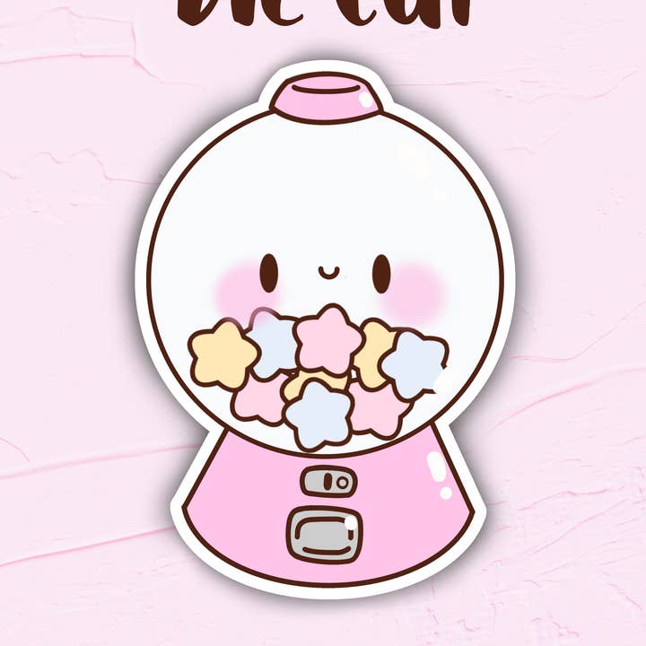 Máquina de doces de adesivo Kawaii por atacado de Little Witch Studios