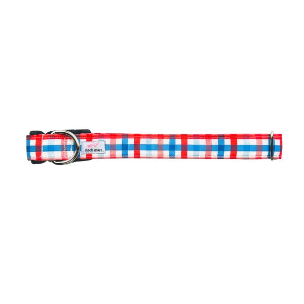 Martha's Vineyard Gingham Collar for wholesale by Fetch Mart