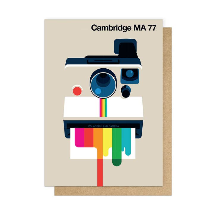 Cambridge MA 77 Greetings Card for wholesale by East End Prints - Greetings Cards & Postcards