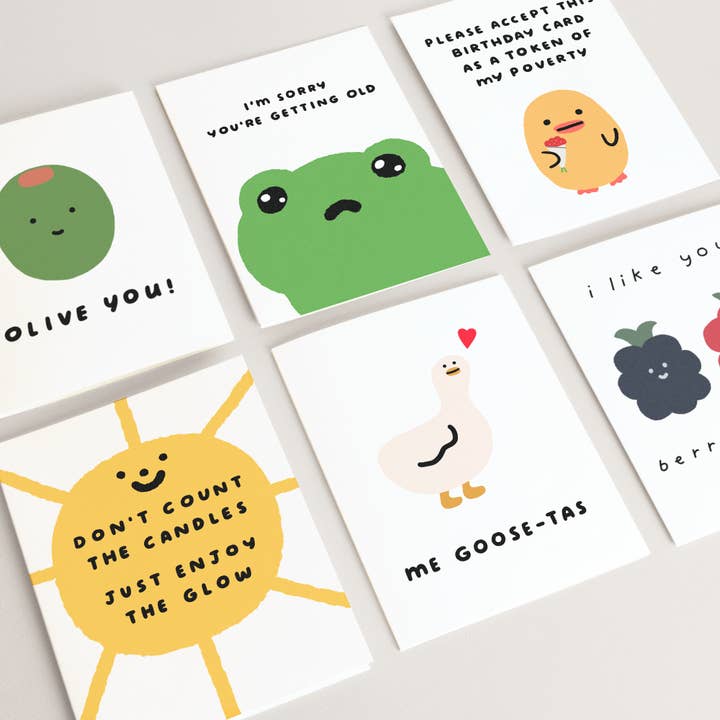 iej studio - Wholesale Anniversary Card - Cute Goose Card - "Me Goose-tas" Fun and Playful Greeting