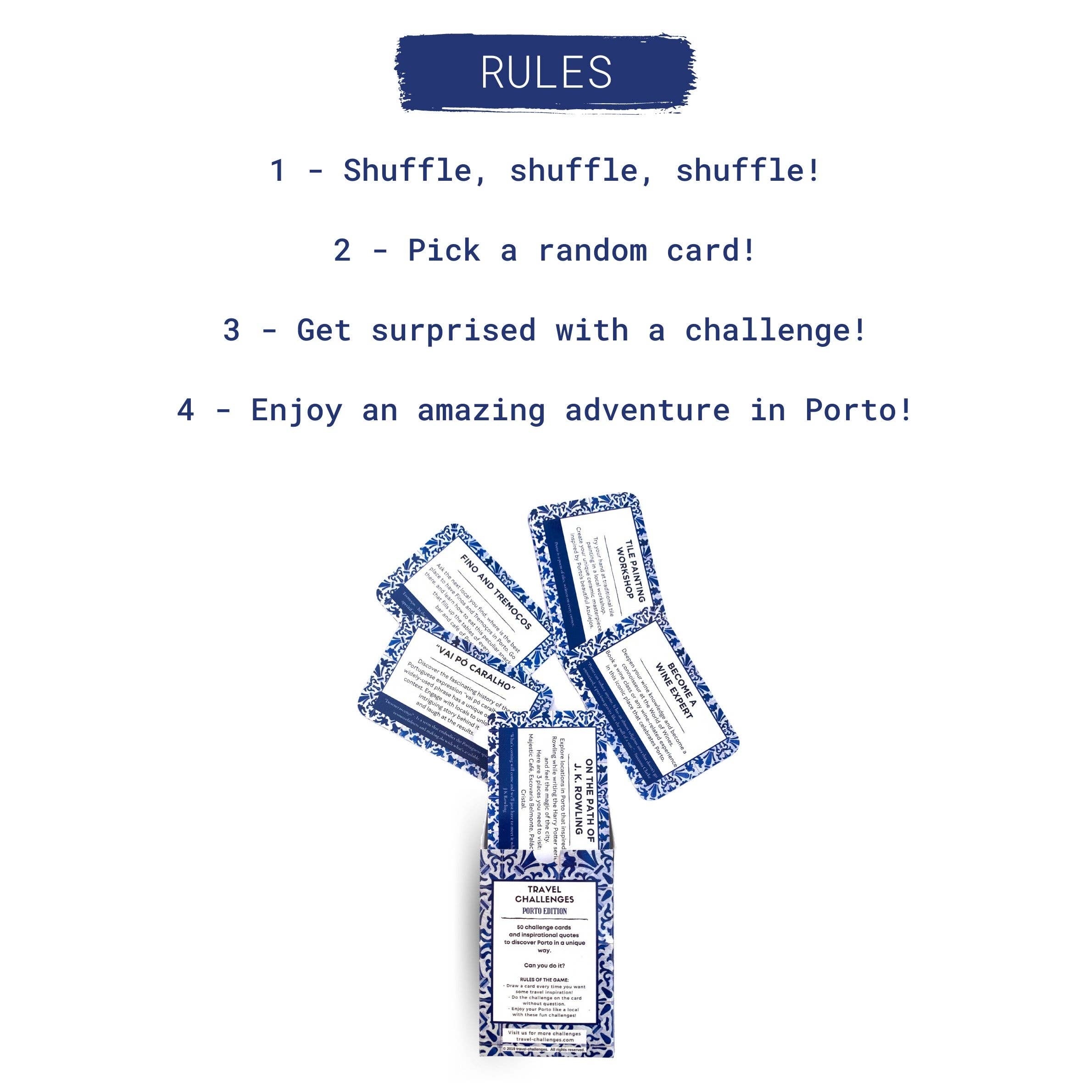 Travel Challenges – wholesale Card game – Travel Challenges - Porto Edition2
