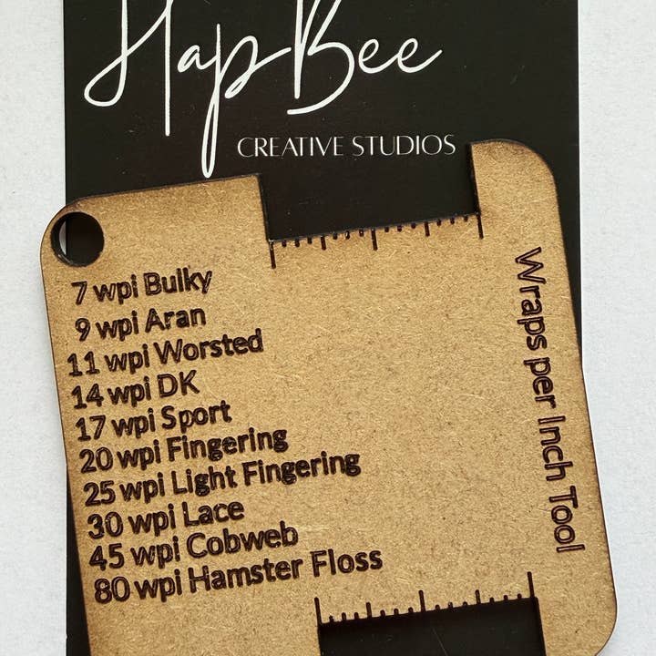 HapBee Creative Studios - Wholesale Knitting/Crochet Supplies - Wraps Per Inch Tool0