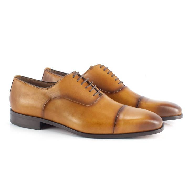 Leder Oxford-leer VANMAN-LEATHER voor wholesale door Men's Heritage