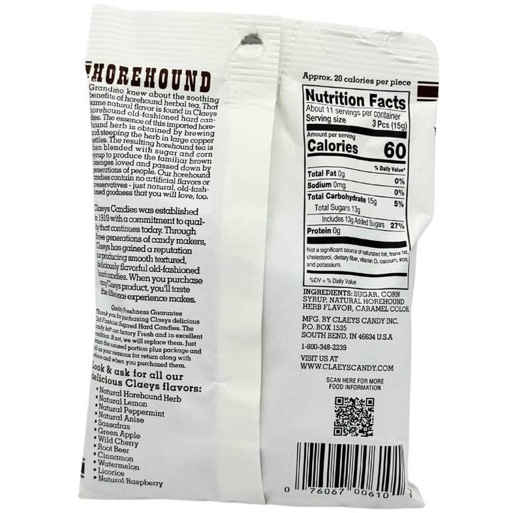 Martin's Country Store LLC – wholesale Boiled sweets – Sanded Drops- Horehound 24/6oz