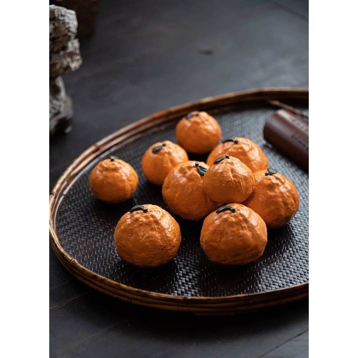 Gohobi Handmade Yixing Clay Ceramic Orange Tea Pet for wholesale by Gohobi (We cover U.S. import duties)