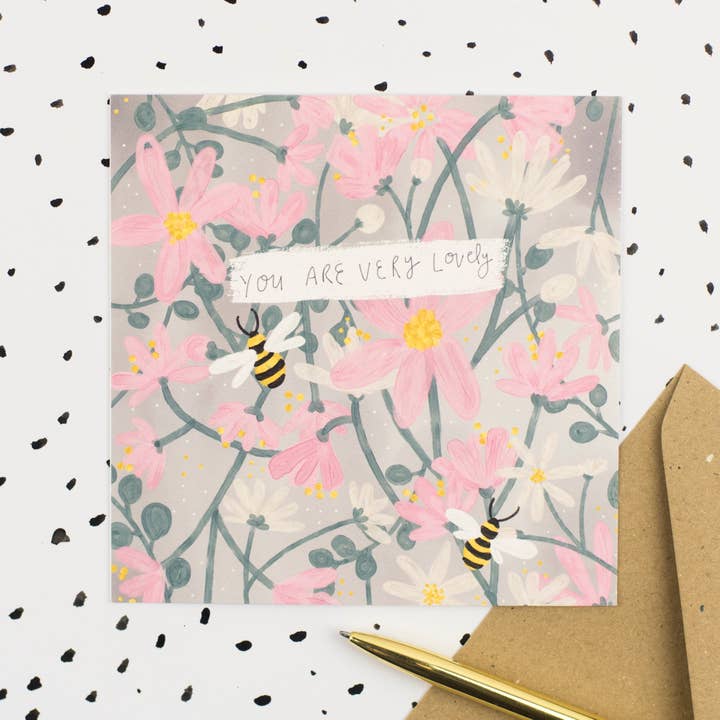 YOU ARE VERY LOVELY Wenskaart voor wholesale door Pickled Pom Pom