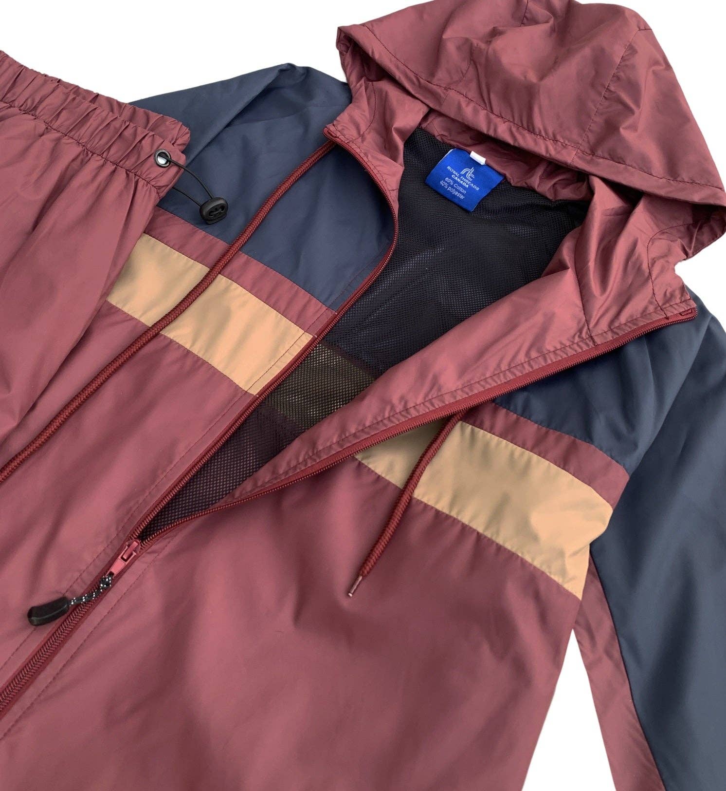 Royal Threads – Großhandel Trainingsanzug – Herren – Herren Active 2-teiliges Ridge Windbreaker Trainingsanzug im 90er-Stil, Größe M11