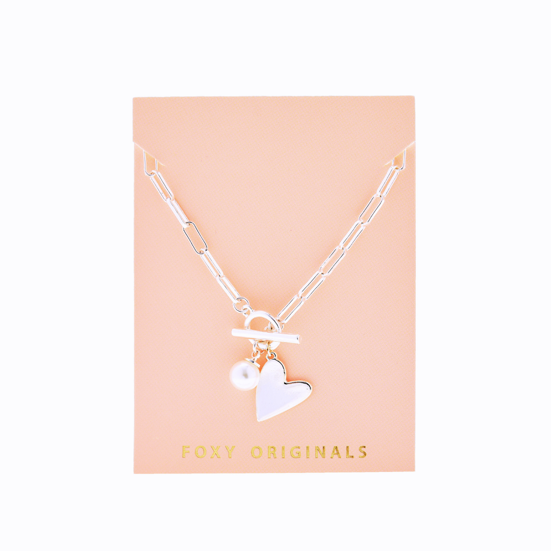Foxy Originals - Wholesale Pendant/Charm Necklace - Rosie Heart Necklace on Staple Chain | Christmas 20253