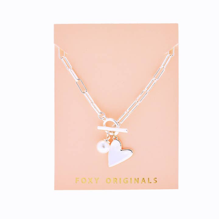 Foxy Originals - Wholesale Pendant/Charm Necklace - Rosie Heart Necklace on Staple Chain | Christmas 20253