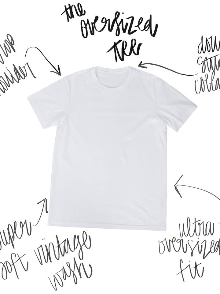 The Clandestine Underground - Wholesale Screen Printed T-Shirt - Women's - Mon Cheri, Cherries Oversized T-Shirt