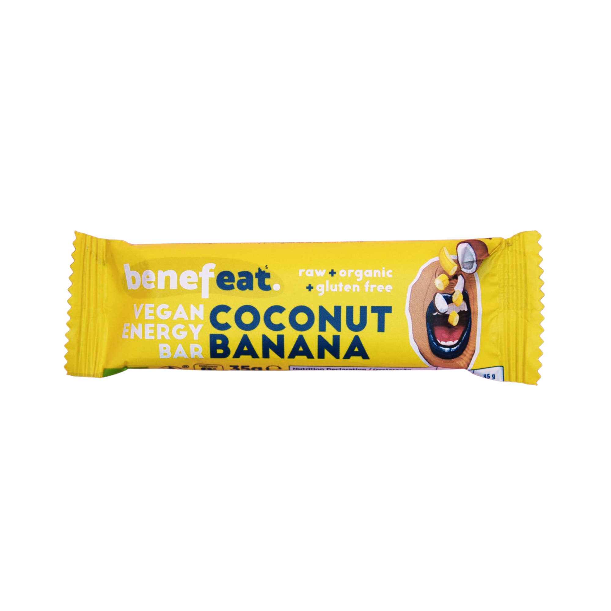 BENEFEAT - Vendita all'ingrosso Barrette - Barrette Energetiche Vegane Crude Bio al Cocco e Banana senza Glutine