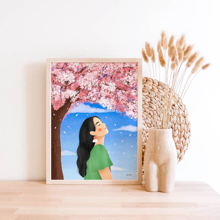 Sakura Print for wholesale by Julia Kestner Designs