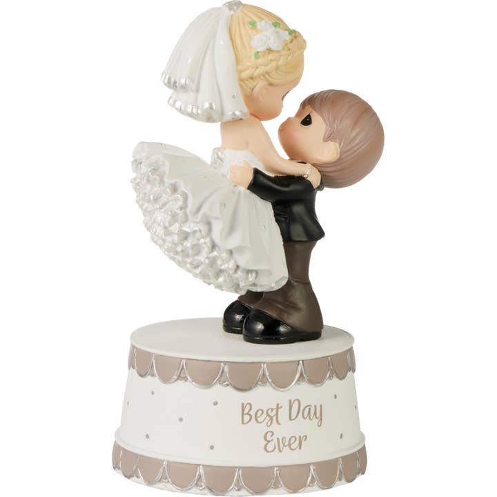Precious Moments - Wholesale Decorative Figurine - Precious Moments Groom Holding Bride Wedding Musical
