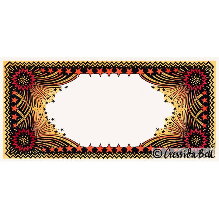 Cressida Bell – wholesale Stationery/notecard set – Fireworks Notecards Pack 1