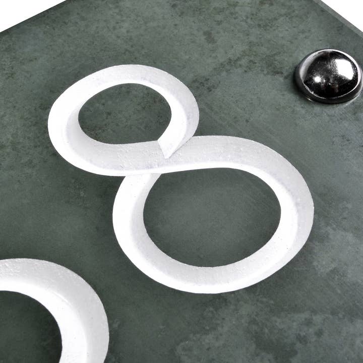 The House nameplate company – wholesale Sign – Green Slate House Number, Handcrafted Engraved Sign/Plaque4