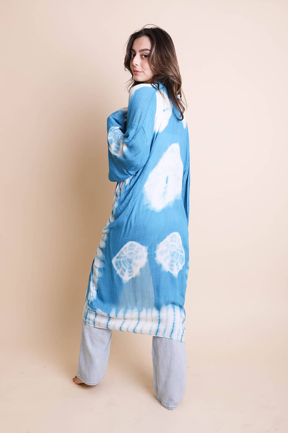 Leto Accessories - Wholesale Kimono - Women's - Versatile Tie-Dye Longline Wrap – Boho Vibes 🌀12