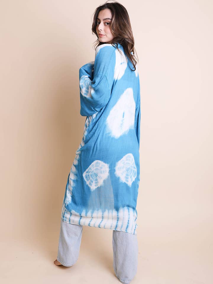 Leto Accessories - Wholesale Kimono - Women's - Versatile Tie-Dye Longline Wrap – Boho Vibes 🌀12