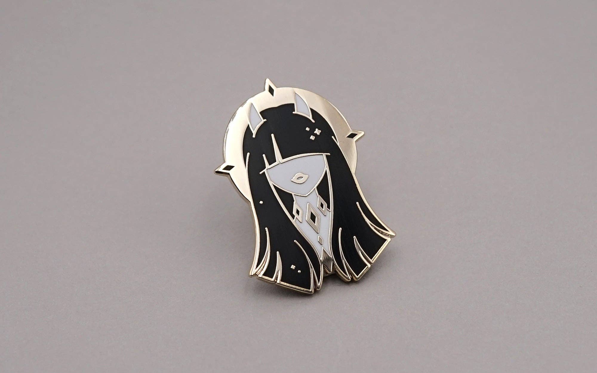 Kelly McMahon Design - Wholesale Lapel Pin/Button - The Dark Pin1