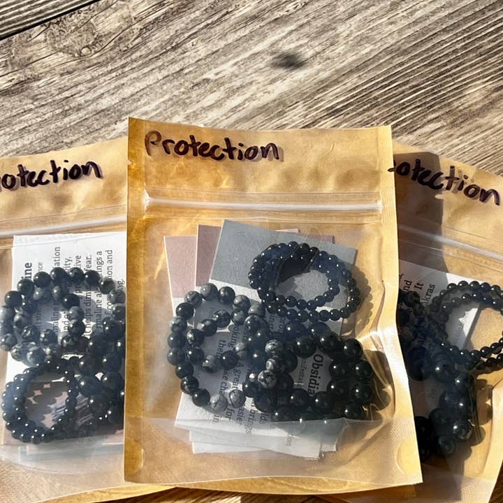 Pack de 3 Pulseras - Protección (Cristales y Piedras) para venta al por mayor de Pebble House
