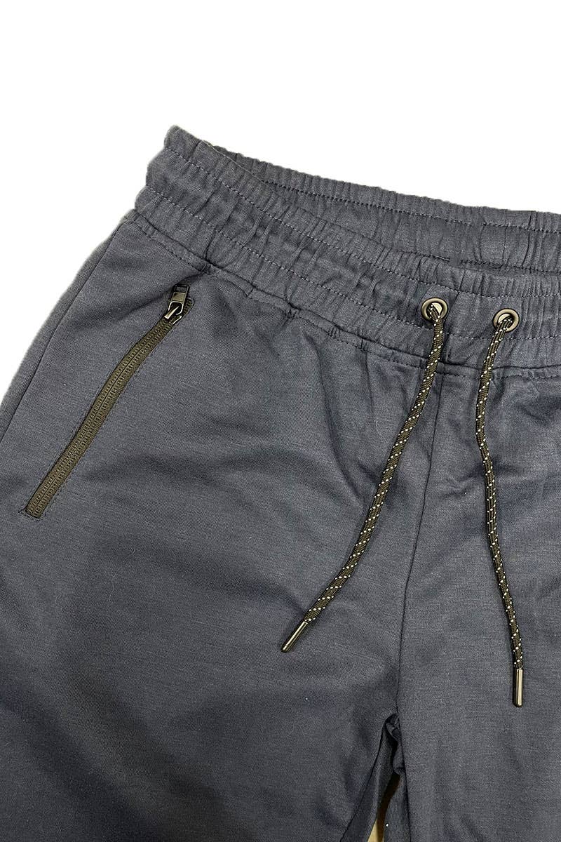 WEIV - Vente Short – homme - SP111 Short de survêtement en coton chiné pour homme12