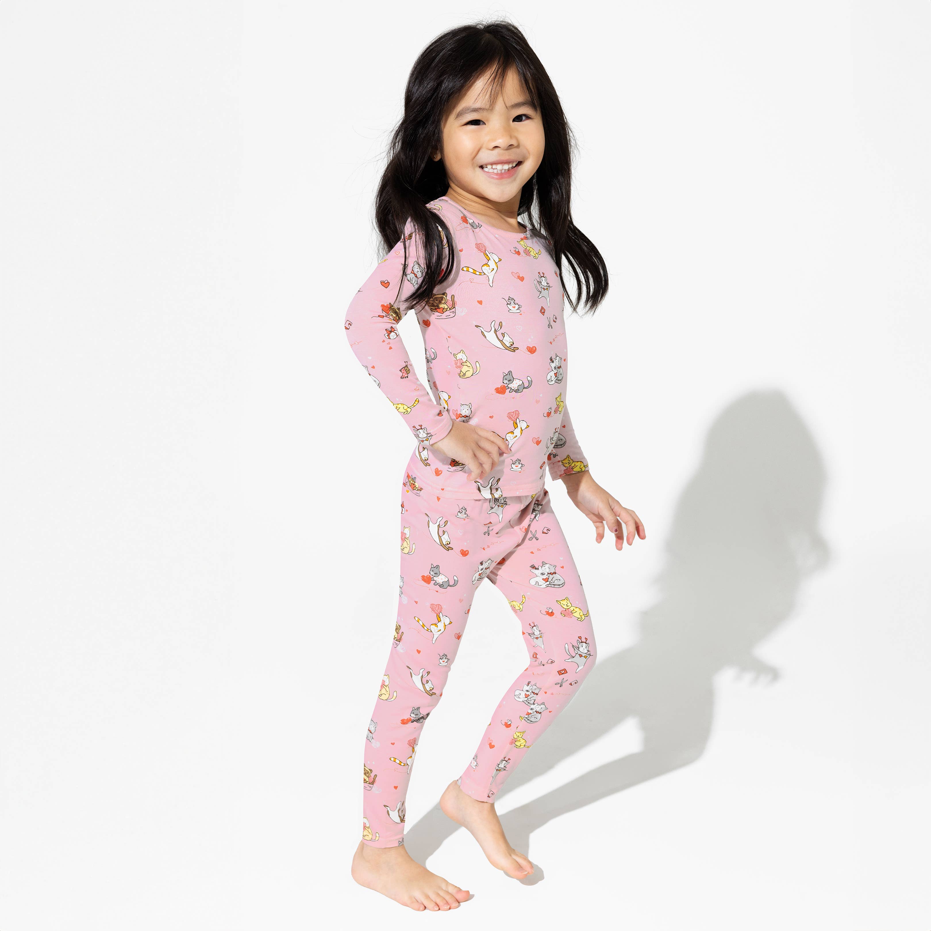 Bellabu Bear - Wholesale Pyjamaset - Kinderen - Liefde Kittens Bamboe Kinderpyjama's6