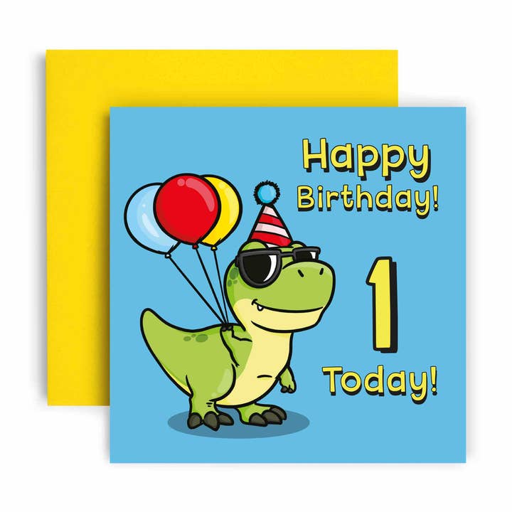 Dinosaur Age Children's Birthday Card for wholesale by Huxters