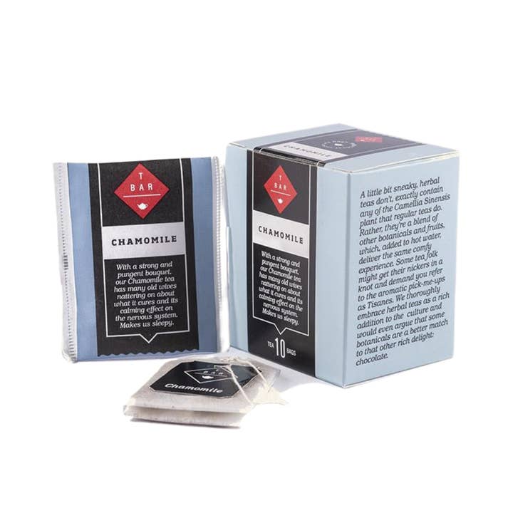 Chamomile Herbal Paper Tea Bags 10pk for wholesale by T BAR TEA