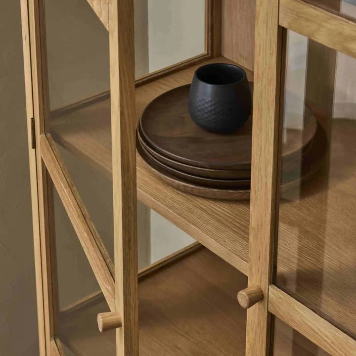 Furnhouse - Wholesale Cabinet - 2-Door Display Cabinet Svendborg - Natural Oak2