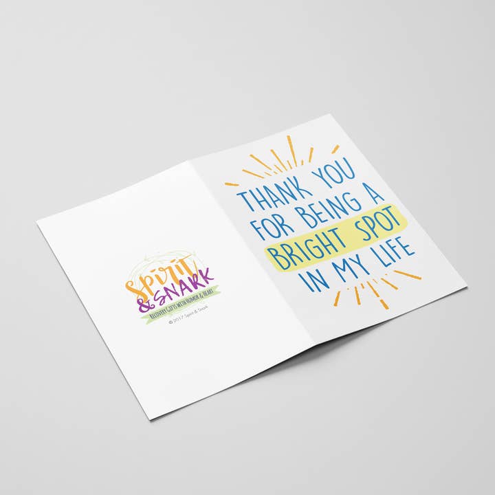 You are My Bright Spot — Grußkarte zur Nüchternheit für den Großhandel von Spirit and Snark
