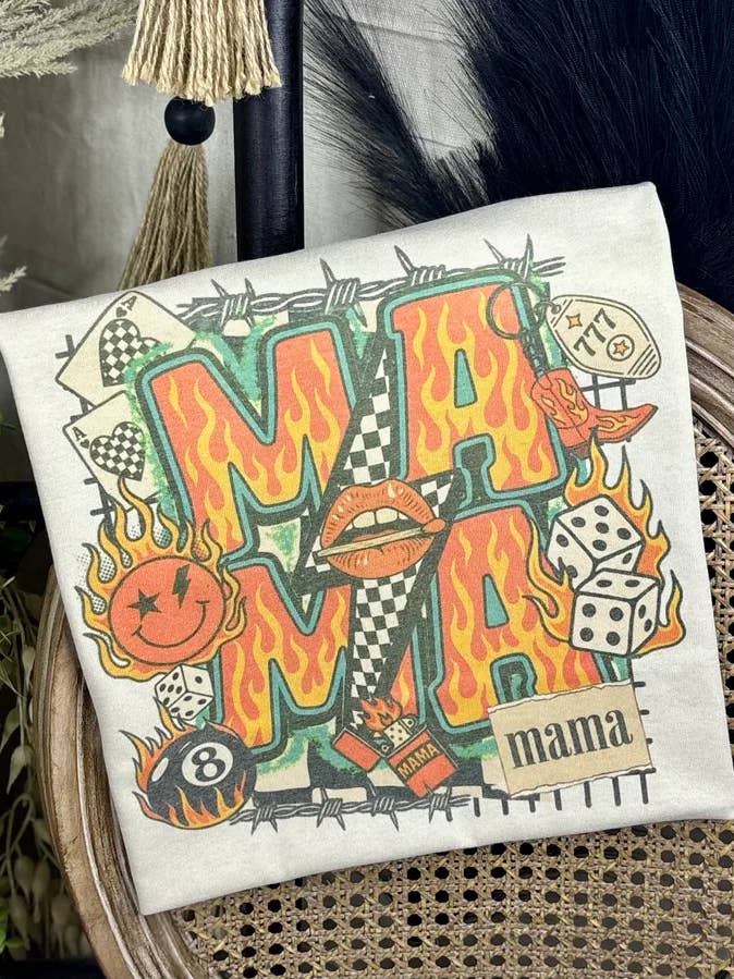 Mama Flames Bolt (Gildan Tee) for wholesale by 1/2 Penny Wholesale