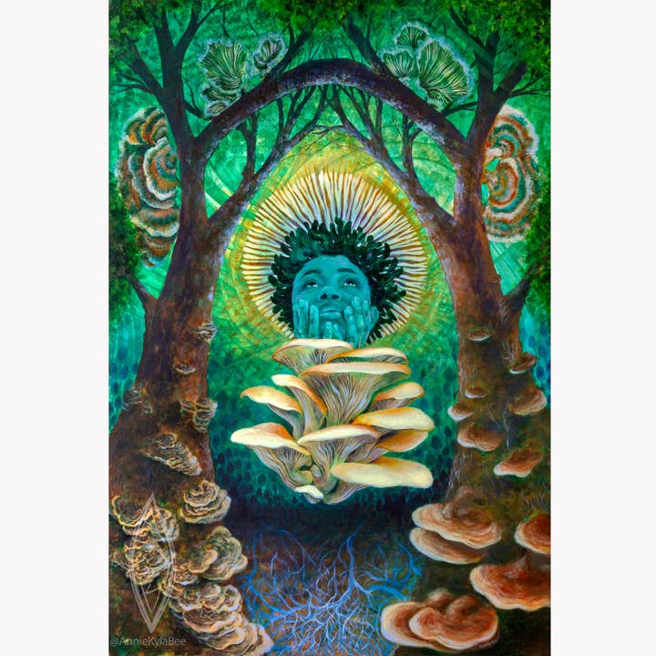 Tirage d'archives d'art champignon « Recompose » pour la vente par Annie Kyla Bennett Art