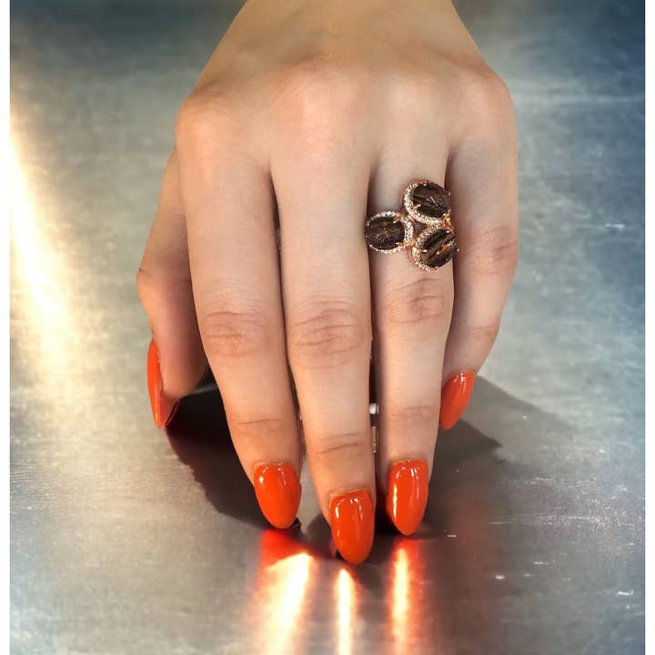 Three Stone Ring - Stardust Collection for wholesale by Shimmer by Cindy