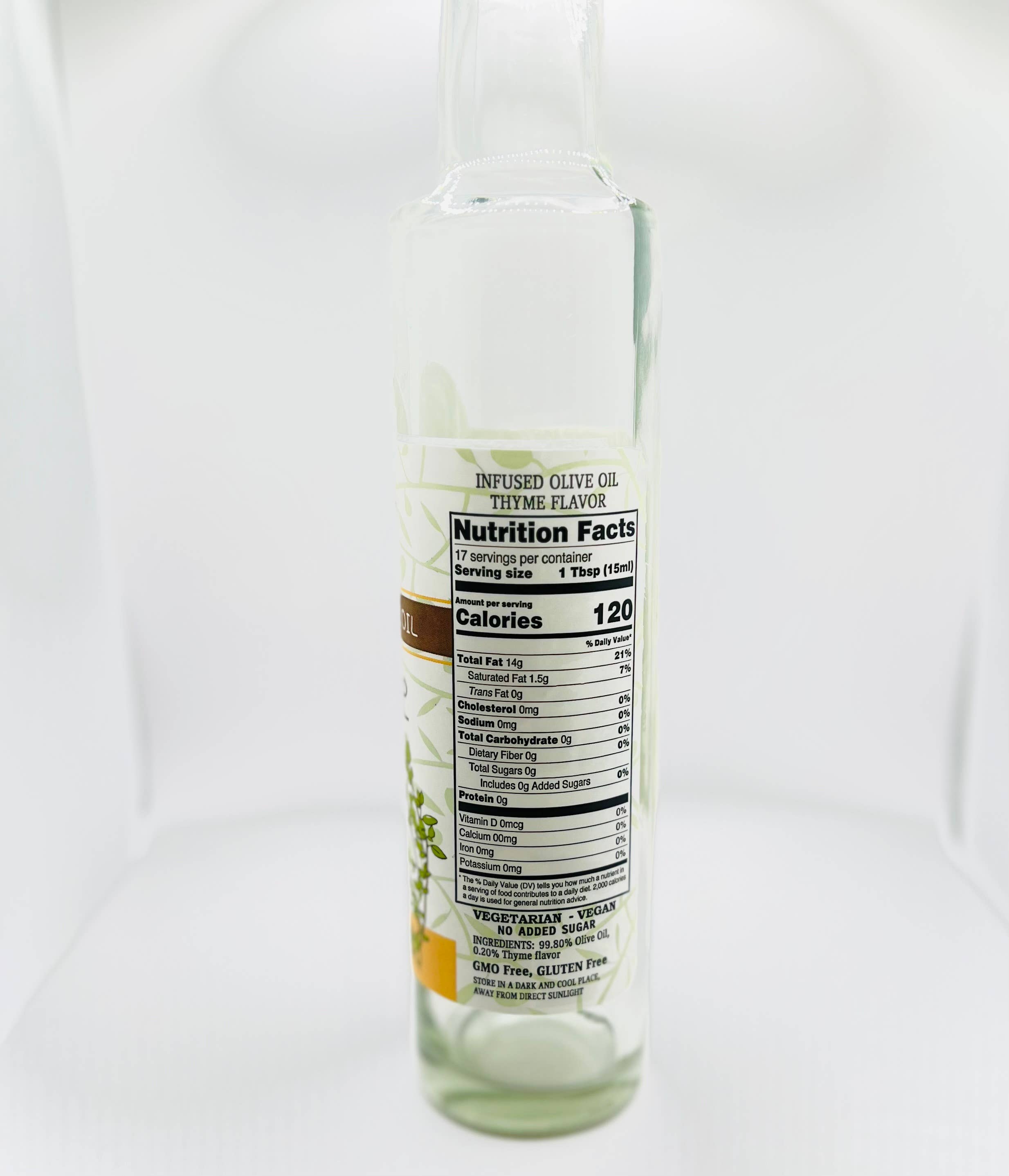 Ariston Specialties - Vente Huile d'olive - Bouteilles vides de recharge pour huile d'olive infusée au thym 8,45 oz1