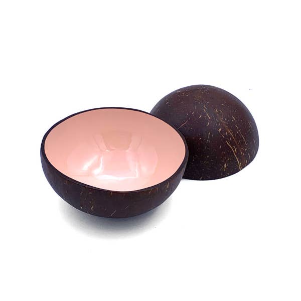 Painted Coconut Bowl for wholesale by Bamboo Spirit