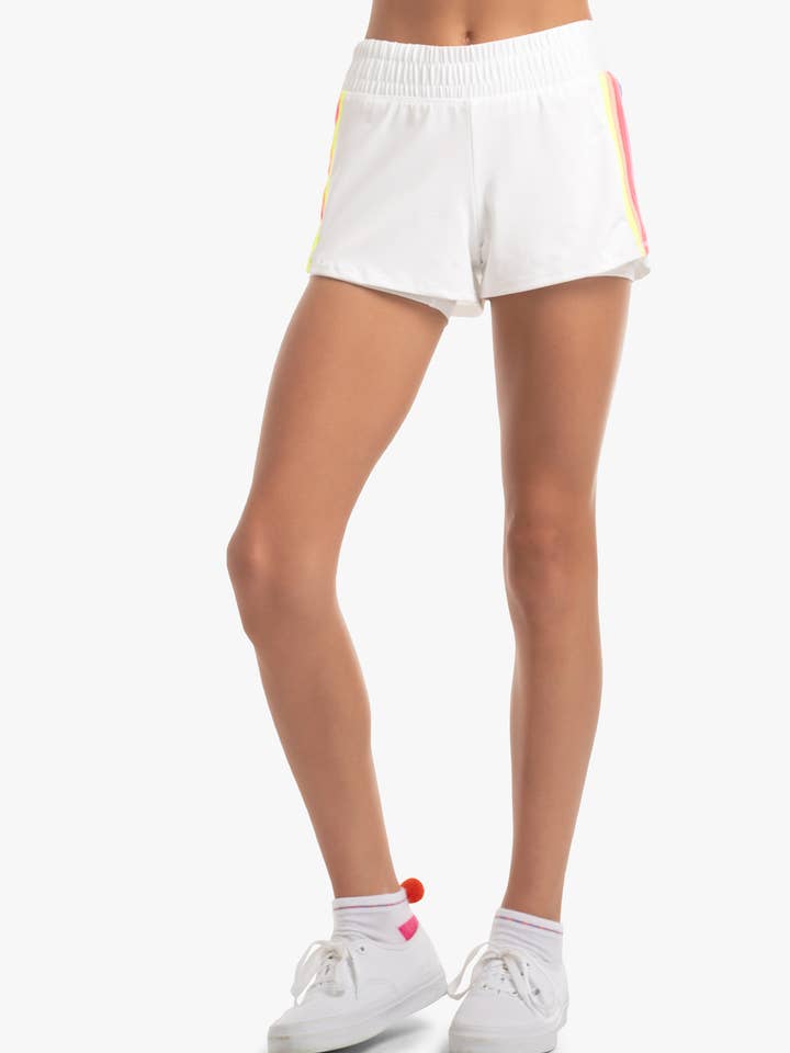 Pantalón corto Prisma Stripe para niña para venta al por mayor de Lucky In Love