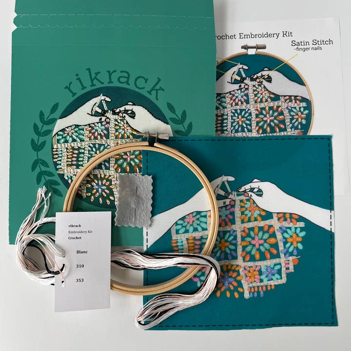 Rikrack - Wholesale Embroidery/Cross Stitch Supplies - Crochet Embroidery Kit3