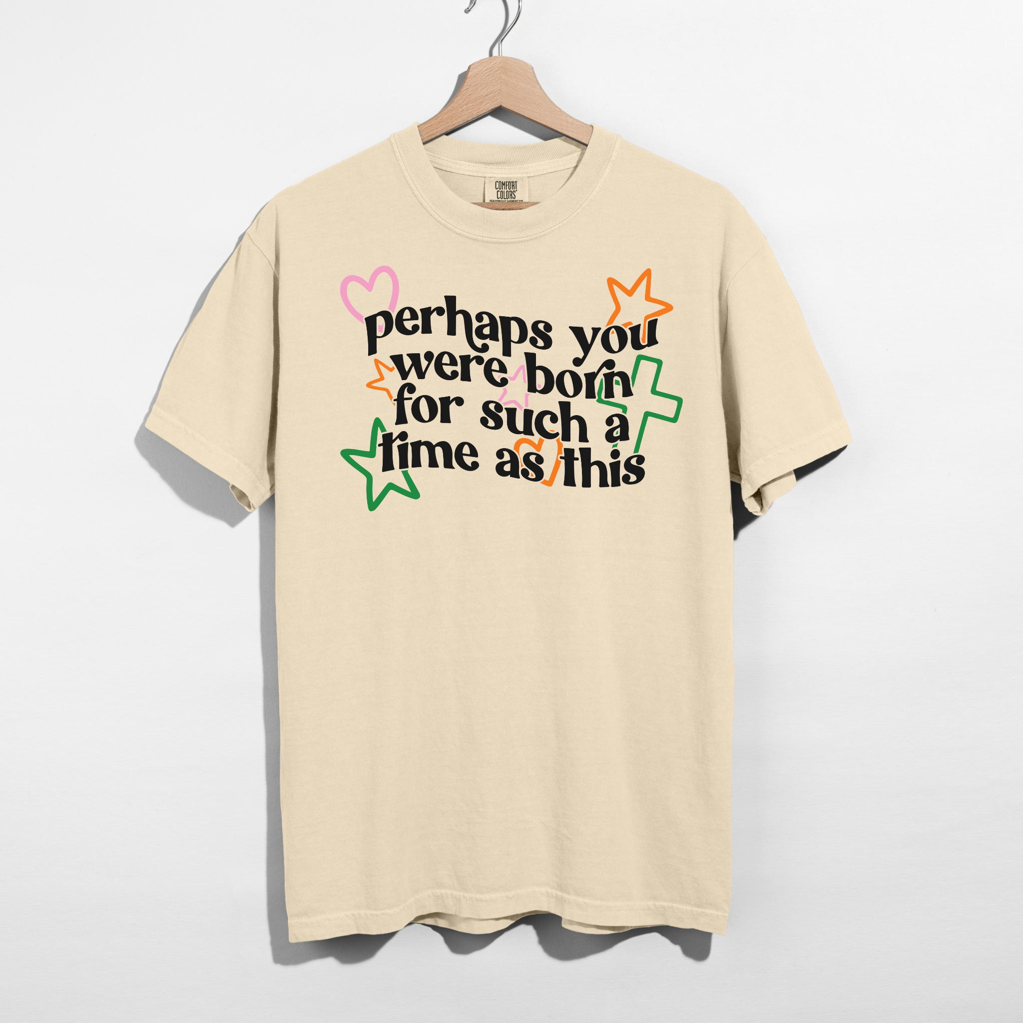 Hey Jude Graphic Tees - Vendita all'ingrosso Maglietta serigrafata - Donna - Forse Sei Nato per un Momento come Questo Maglietta7