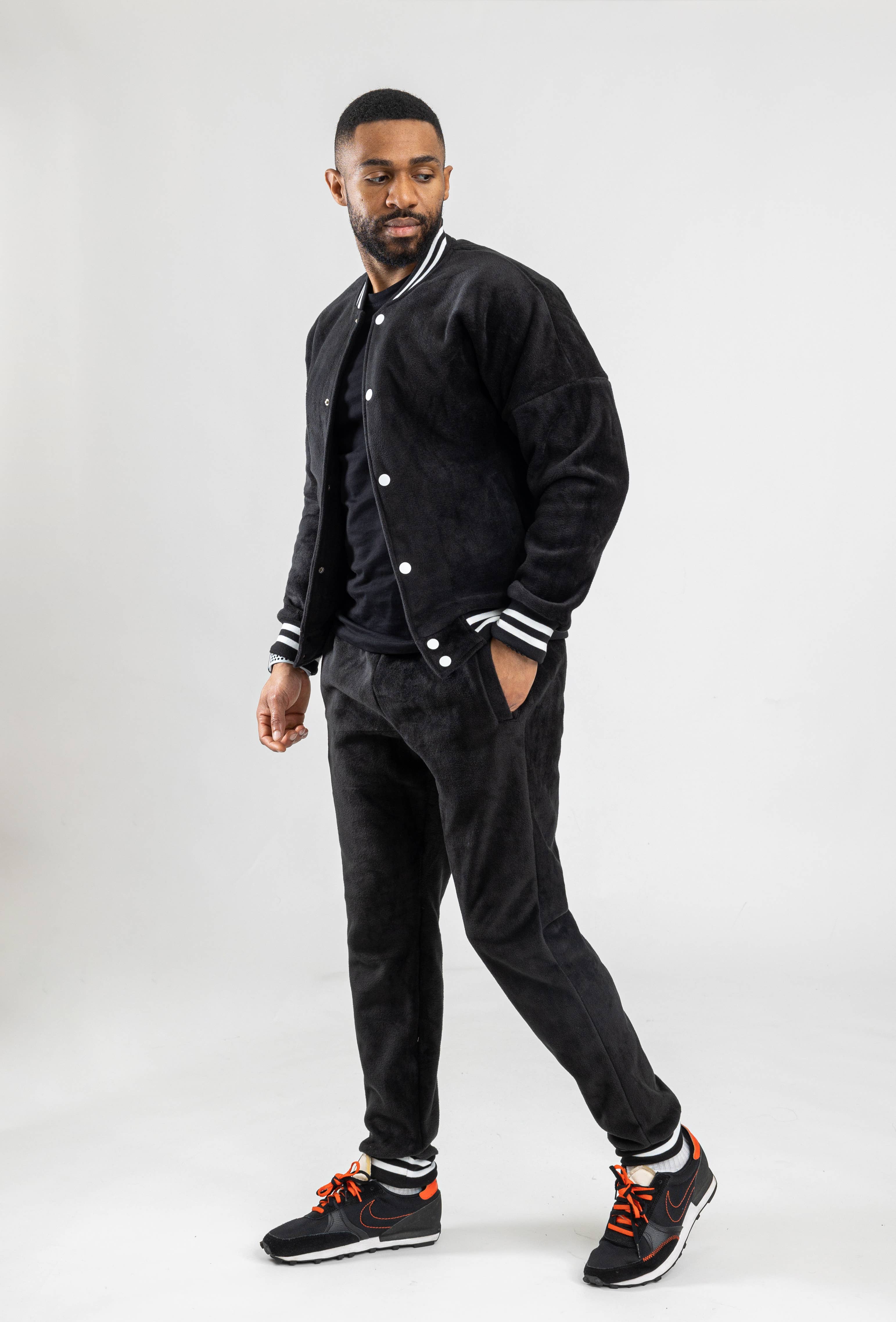 Zayne Paris - Wholesale Trainingspak - Heren - E479-1 set fluwelen jas+joggingbroek